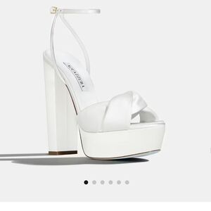 Aquazzura White Platform Heels
